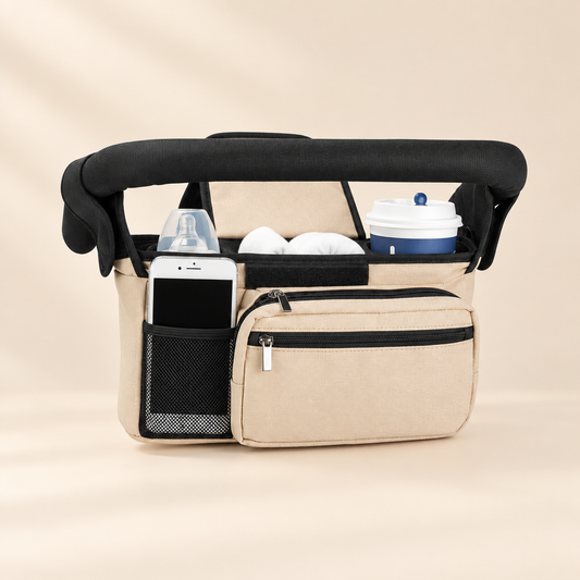 MammaGo beige su sfondo caldo